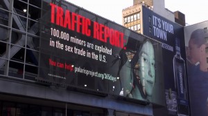 Anti-trafficking billboard in New York City