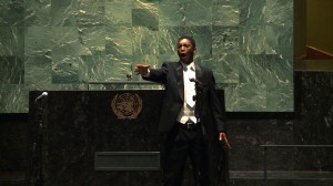 South African opera singer Thesele Kemane performs for the United Nations.
