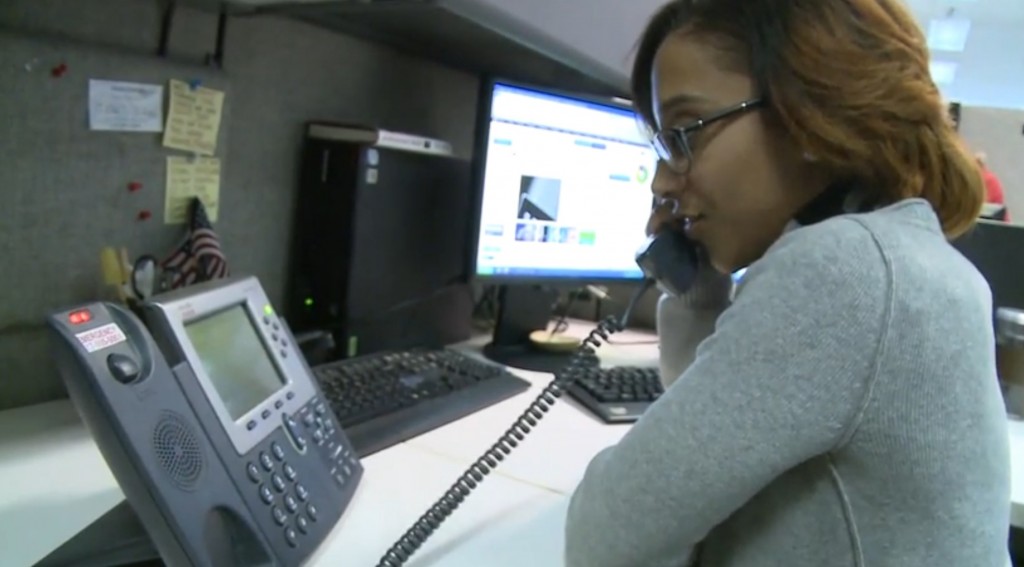 Stephanie Pinto interns at State Street as a pricing specialist. NewsHour still image.