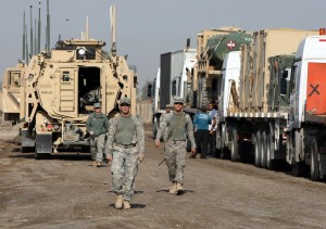 U.S. troops move into position for Iraq security mission