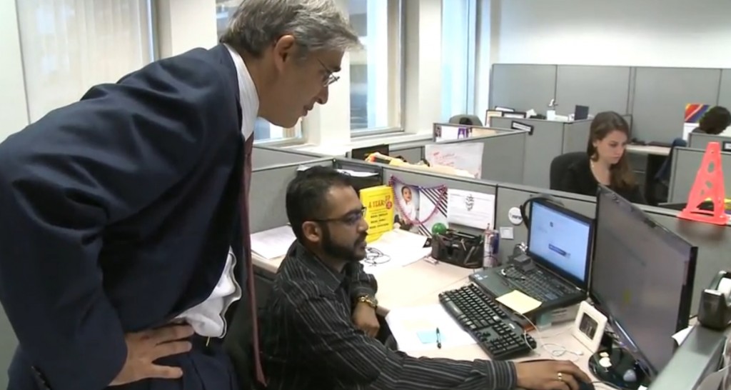 Year Up CEO Gerald Chertavian stresses the development of soft and hard skills. NewsHour still image.