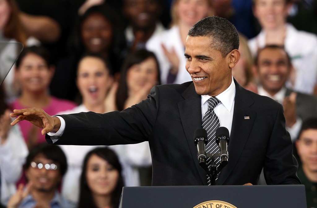 Obama Discusses 2013 Budget At Visit To Community College In VA