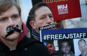 Al Jazeera journalists mark one year in Egyptian jail