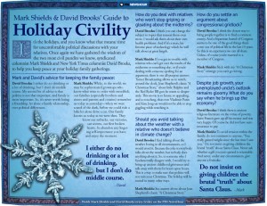 12 Days of NewsHour: Download the 2014 Shields and Brooks Guide to Holiday Civility