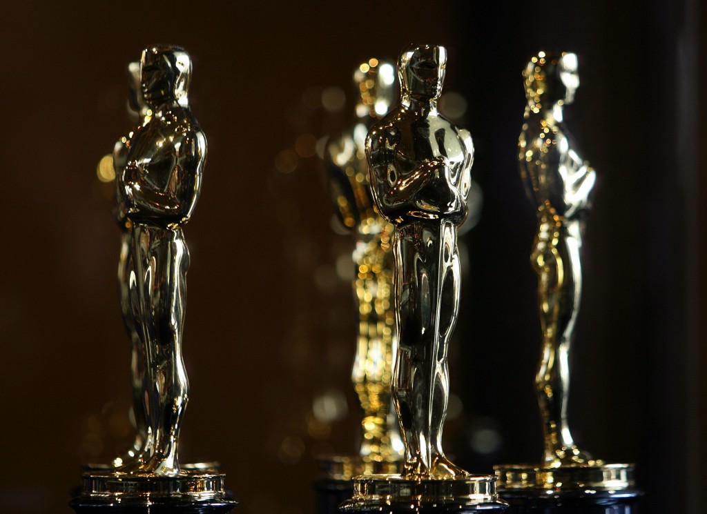 Oscar statuettes are displayed at the "Meet The Oscars" exhibit before the 80th annual Academy Awards in Hollywood, Califo...