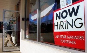 Employers are still looking to fill positions even though the financial markets have been volatile in recent weeks. Photo by Tim Boyle/Getty Images