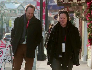 Jeff Brown and Christine Vachon, a veteran producer of such films as "Boys Don't Cry" and "Still Alice." Photo by Steve Mort 