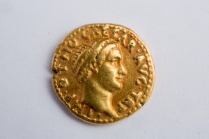 An extremely rare gold aureus of the Roman emperor Otho, who reigned for only three months in A.D. 69. Credit: Douglas Levere / University at Buffalo