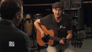 James Taylor rehearses "Shower the People" for PBS NewsHour
