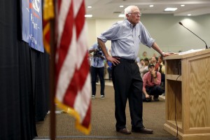 Sanders gives rally after demonstrators disrupt earlier speech