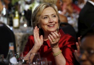 U.S. Democratic presidential candidate Hillary Clinton attends the Congressional Black Caucus Foundation's 45th Annual Legislative Conference Phoenix Awards Dinner in Washington September 19, 2015. REUTERS/Yuri Gripas - RTS1XWG