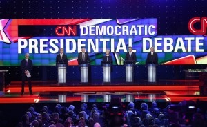 Here's a minute-by-minute breakdown of the first Democratic presidential debate