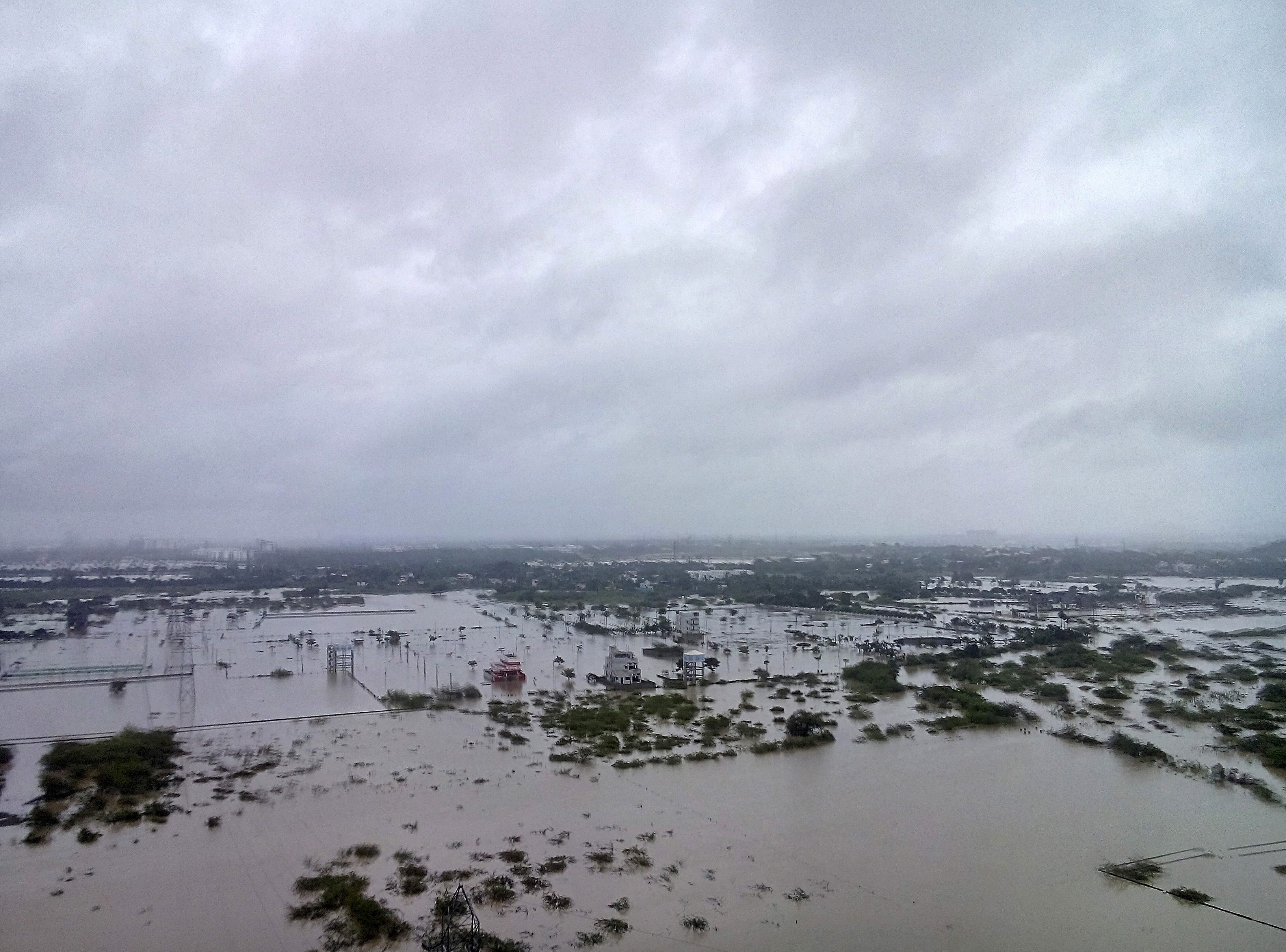 Heavy rains caused flooding in and around Chennai, India, on Dec. 2. Photo by Reuters stringer