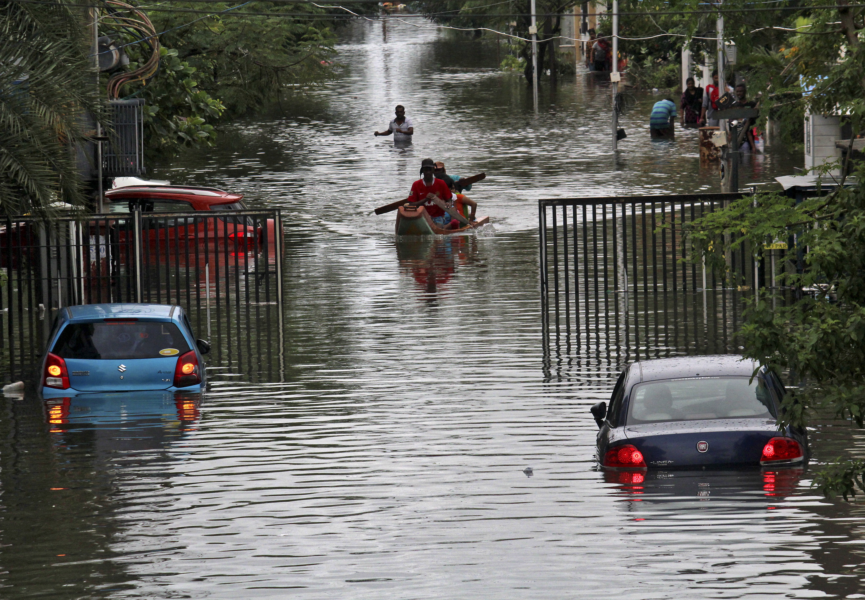 People in Chennai, India, had to be rescued from their flooded homes on Dec. 2. Photo by Reuters stringer