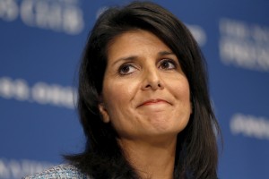 South Carolina Governor Nikki Haley speaks at the National Press Club in Washington