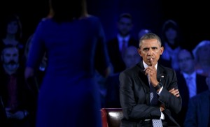 Obama tears into the NRA at town hall on gun violence