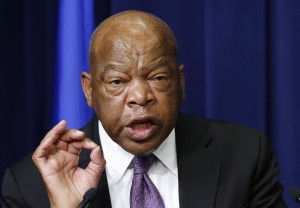 Civil rights leader Rep. John Lewis dismissed Sen. Bernie Sanders' 1960s work on racial equality, saying, "I never saw him. I never met him." Photo by Larry Downing/Reuters