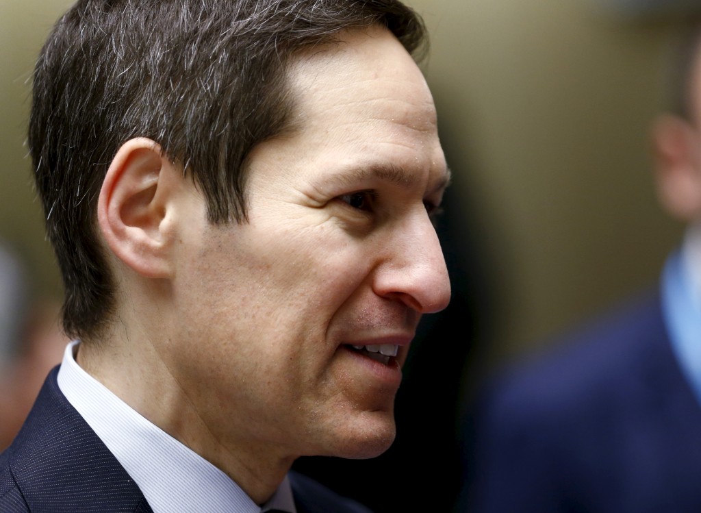 Director of the U.S. Center for Disease Control (CDC) Tom Frieden attends the World Health Organization Executive Board meeting in Geneva, Switzerland, January 25, 2016. The mosquito-borne Zika virus, which is suspected of causing brain damage to babies in Brazil, is expected to spread to all countries in the Americas except for Canada and Chile, the World Health Organization said. Photo by Denis Balibouse/REUTERS