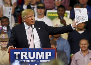 The secret to Trump's stump speech success