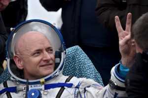 I couldn’t sleep last night, because Scott Kelly came home