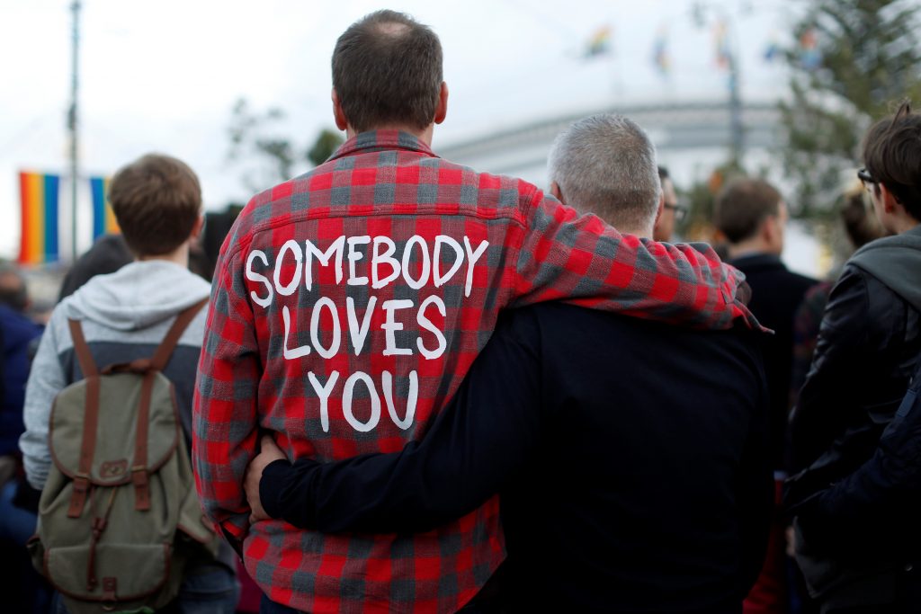 People remember the victims of the Orlando shooting at a vigil in San Francisco, California on June 12. Photo by Stephen Lam/Reuters