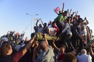 Crowds take to the streets after coup thwarted in Turkey