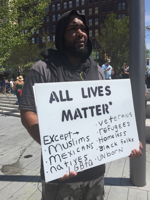 Photo of Hanif Phelps of Cleveland by Lisa Desjardins/PBS NewsHour