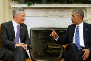 Obama and Singapore's prime minister tout TPP trade pact