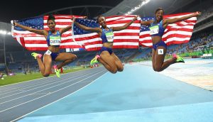 Olympic highlights from Day 12: For the first time, Americans take 1-2-3 in Rio track and field; Bolt takes a second look