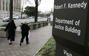 File photo of the Department of Justice in Washington, D.C. by Joshua Roberts/Reuters