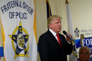 Police group's endorsement of Trump stirs debate among ranks