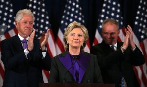 Clinton tells supporters to greet Trump with 'open mind'