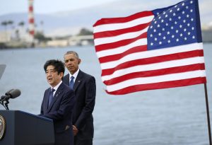 Japanese prime minister offers 'everlasting condolences' at Pearl Harbor
