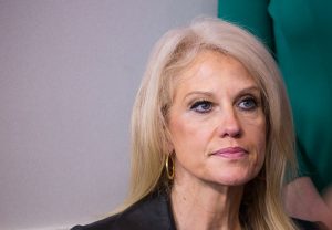A woman from Chevy Chase, Maryland, has been charged with second-degree assault and disorderly conduct involving a confrontation with White House counselor Kellyanne Conway in October. Photo by Cheriss May/NurPhoto via Getty Images