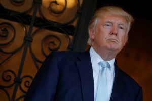 U.S. President-elect Trump delivered brief remarks to reporters at the Mar-a-lago Club in Palm Beach, Florida