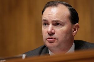 Chairman of the Senate Judiciary Committee Antitrust Subcommittee Mike Lee (R-UT) speaks during a Senate Judiciary Committee Antitrust Subcommittee hearing on the proposed deal between AT&amp;T and Time Warner in Washington, U.S., December 7, 2016. REUTERS/Joshua Roberts - RTSV40X