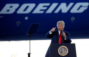 Trump's Boeing speech shows differences with Obama
