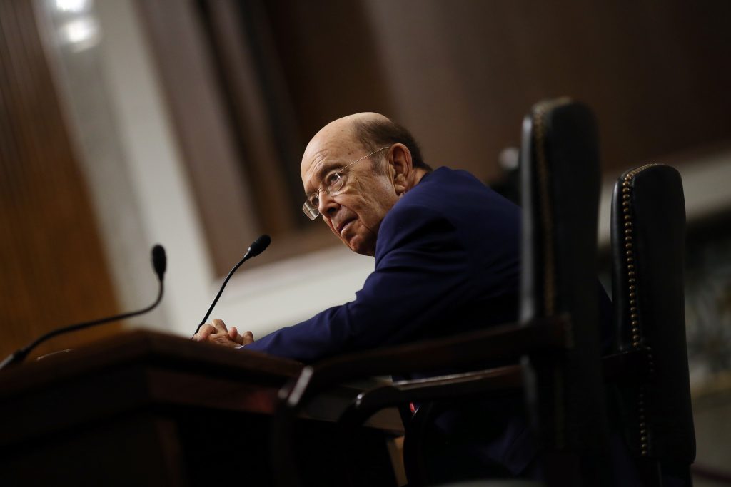 Wilbur Ross testifies Jan. 18 before a Senate Commerce, Science and Transportation Committee confirmation hearing on his nomination to be commerce secretary at Capitol Hill in Washington, D.C. Photo by REUTERS/Carlos Barria.