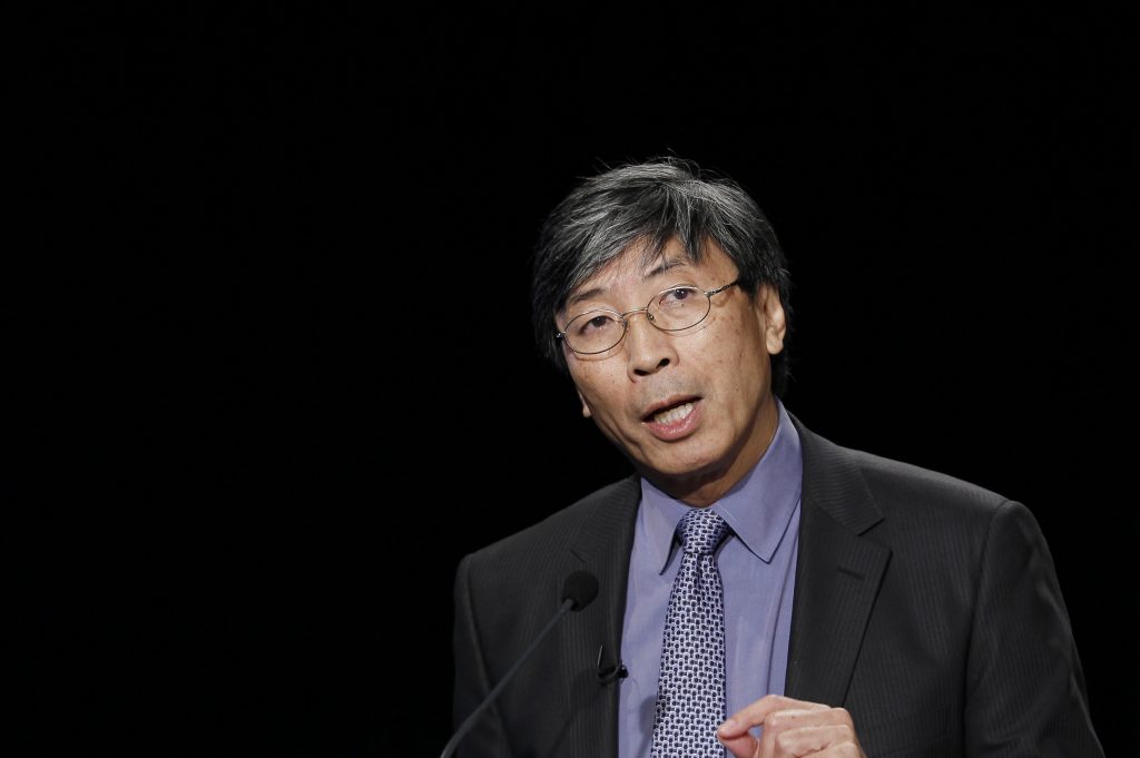 Patrick Soon-Shiong speaks at the Newseum in Washington