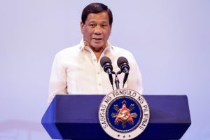Philippine President Rodrigo Duterte speaks during the opening ceremony of the 30th ASEAN Summit in Manila
