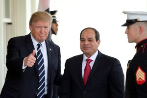 Trump says U.S. will forge a 'great bond' with Egypt