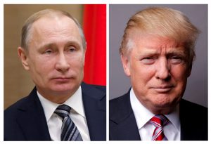 A combination of file photos showing Russian President Vladimir Putin and U.S. President Donald Trump. Photos by Ivan Sekretarev and Lucas Jackson/Reuters