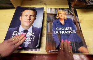 FILE PHOTO: Civil servants prepare electoral documents for the upcoming second round of 2017 French presidential election in Nice