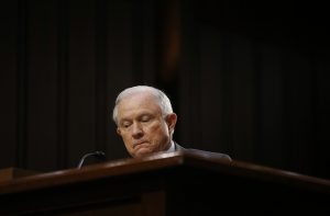 U.S. Attorney General Jeff Sessions testifies before a Senate Intelligence Committee hearing on Capitol Hill in Washington, U.S., June 13, 2017. REUTERS/Jonathan Ernst - RTS16Y7C