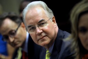Secretary of Health and Human Services Tom Price attends a listening session on Healthcare reform at the White House in Washington, D.C. Photo by Carlos Barria/Reuters
