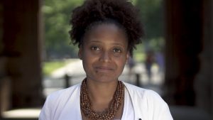 Screen image of Tracy K. Smith by PBS NewsHour
