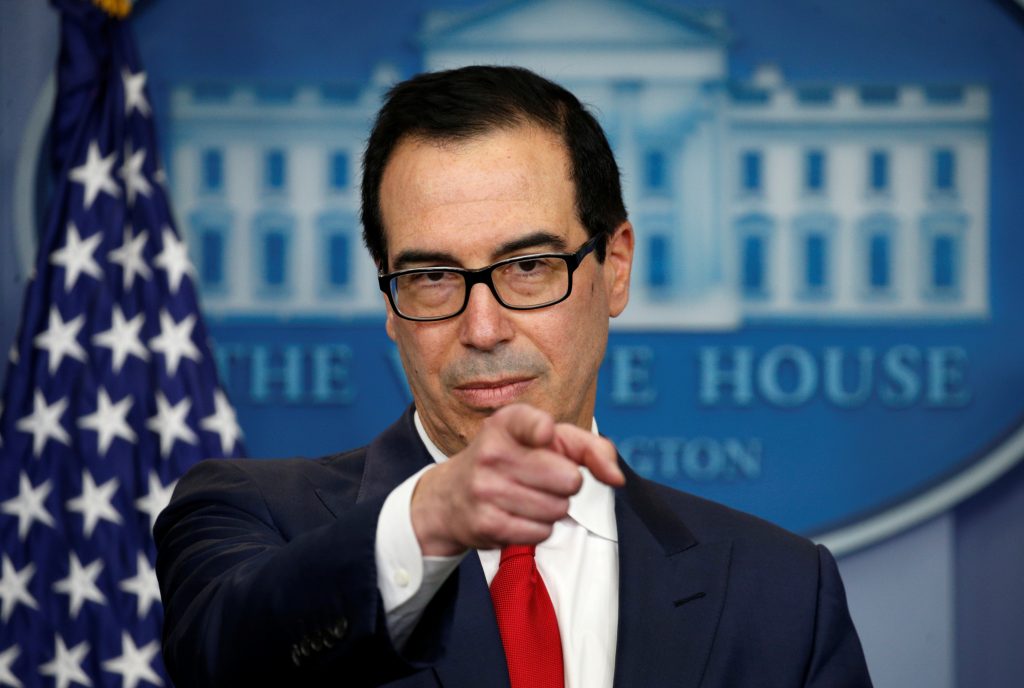 Treasury Secretary Steve Mnuchin announces measures taken to maximize pressure on North Korea to abandon its weapons progr...