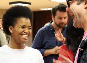 Participants in Narrative 4, a program aimed at encouraging empathy, congregated at a summit in Limerick, Ireland, in June. Photo by Larisa Epatko/PBS NewsHour