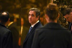Michael Cohen, attorney for the Trump Organization, arrives at Trump Tower in New York City. Photo by Stephanie Keith/Reuters