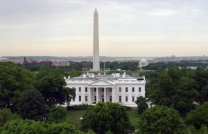The White House is seen with the Washington Monument (L) behind it and the Jefferson Memorial (R) in Washington, May 1, 2011. Photo by Gary Hershorn/ Reuters